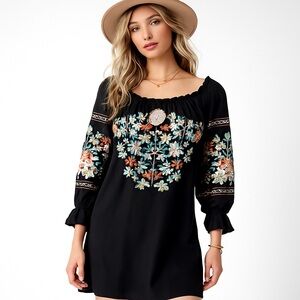 Free people fleur de Jour off the shoulder dress - size s
